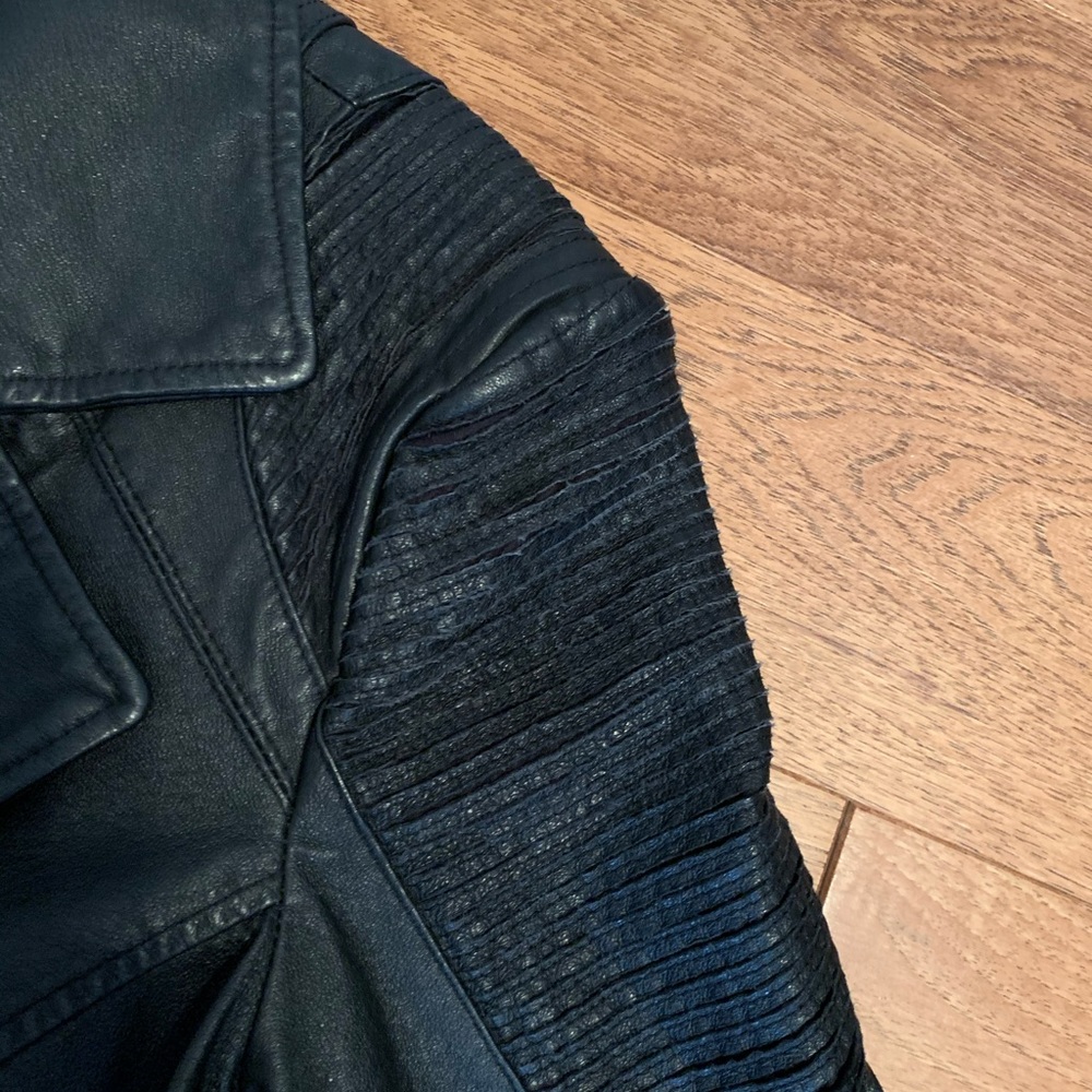 Leather Moto Jacket - Picture 2 of 4